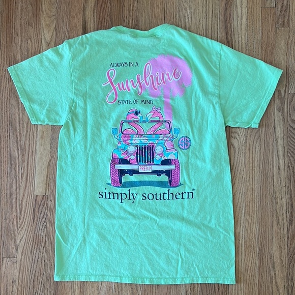 Simple Southern Green Tee - Picture 3 of 3